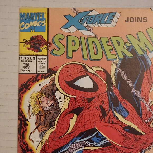 Spider-Man #16 (1990) Marvel Comics, Story, Art & Cover by Todd McFarlane, NM - Picture 3 of 12